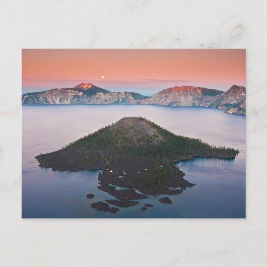 Crater Lake Moonrise Briefkaart (Voorkant)