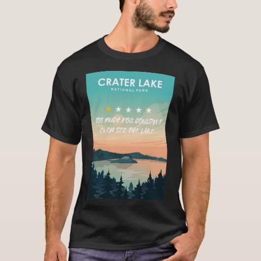 Crater Lake National One star review subparkpark T T-shirt (Voorkant)