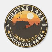 Crater Lake National Park Est 1902 Magneet (Voorkant)