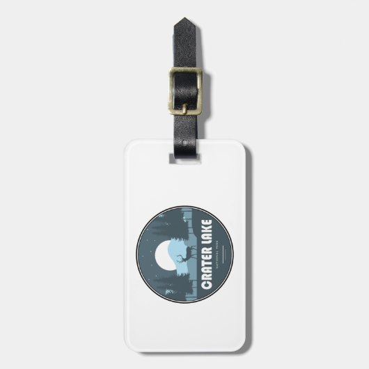 Crater Lake National Park Herten Bagagelabel (Voorkant verticaal)