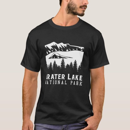 Crater Lake National Park Hiking Vacation T-shirt (Voorkant)