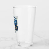 Crater Lake National Park Illustratie Retro Badge Glas (Links)