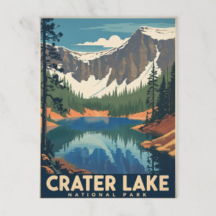 Crater Lake National Park Mountain aan Favorieten  Briefkaart