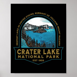 Crater Lake National Park Oregon Mount Mazama Wand Poster