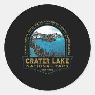 Crater Lake National Park Oregon Mount Mazama Wand Ronde Sticker