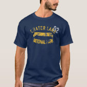 Crater Lake National Park Oregon Retro Tshirt (Voorkant)