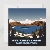 Crater Lake National Park Oregon Sneeuw (Voorkant)