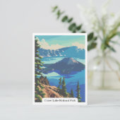 Crater Lake National Park, Oregon USA Ansichtkaart Briefkaart (Staand voorkant)