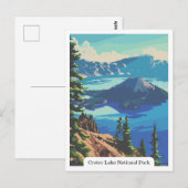 Crater Lake National Park, Oregon USA Ansichtkaart Briefkaart (Voorkant / Achterkant)