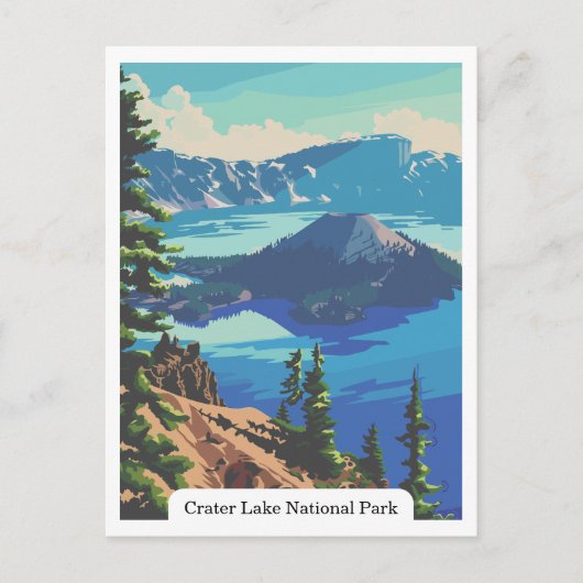 Crater Lake National Park, Oregon USA Ansichtkaart Briefkaart (Voorkant)