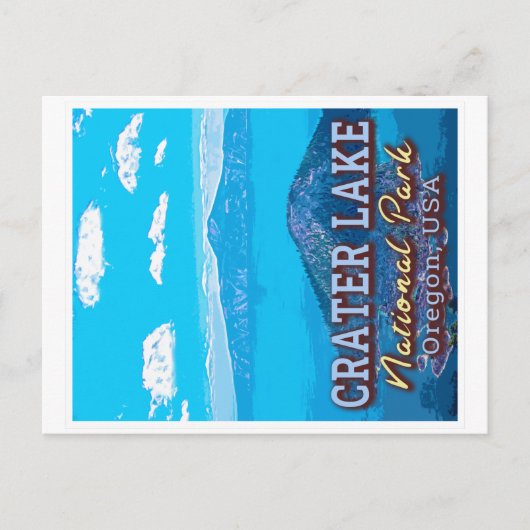 CRATER LAKE NATIONAL PARK - OREGON USA BRIEFKAART (Voorkant)