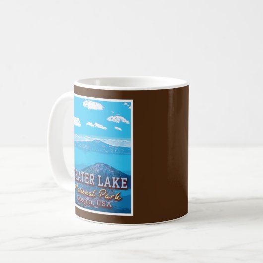 CRATER LAKE NATIONAL PARK - OREGON USA KOFFIEMOK (Voorkant links)