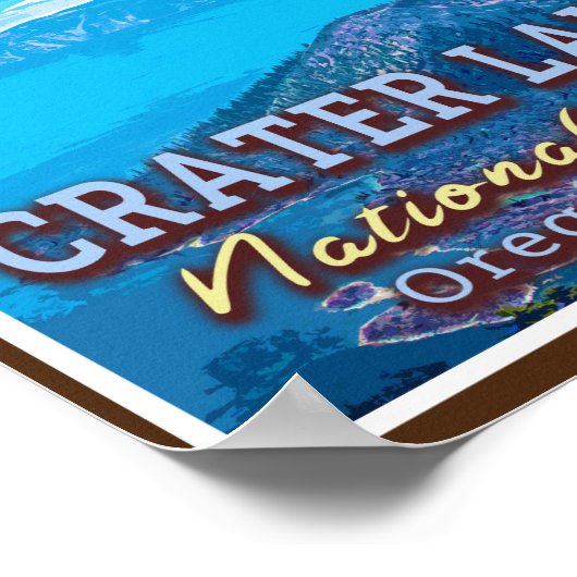 CRATER LAKE NATIONAL PARK - OREGON USA POSTER (Hoek)