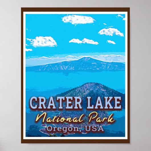 CRATER LAKE NATIONAL PARK - OREGON USA POSTER (Voorkant)