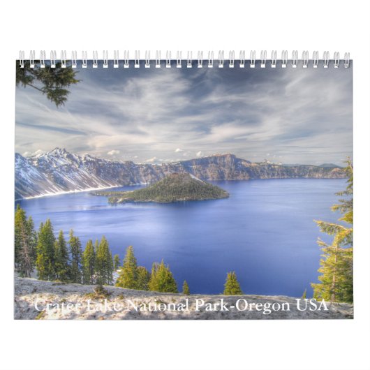 Crater Lake National Park, Oregon, Verenigde State Kalender (Hoes)