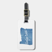 Crater Lake National Park Oregon Wood Grain Bagagelabel (Voorkant verticaal)