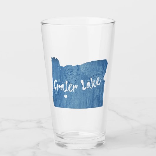 Crater Lake National Park Oregon Wood Grain Glas (Voorkant)