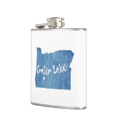 Crater Lake National Park Oregon Wood Grain Heupfles (Links)