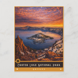 Crater Lake National Park | Oude ansichtkaart Briefkaart