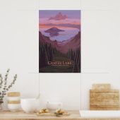 Crater Lake National Park Reisposter Poster (Keuken)