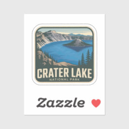 Crater Lake National Park Sier Badge Sticker