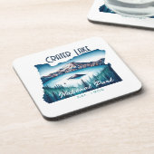 Crater Lake National Park Souvenir Gift Bier Onderzetter (Linkerzijde)