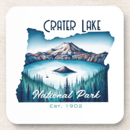 Crater Lake National Park Souvenir Gift Bier Onderzetter