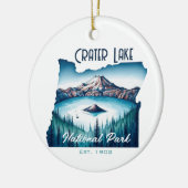 Crater Lake National Park Souvenir Gift Keramisch Ornament (Links)