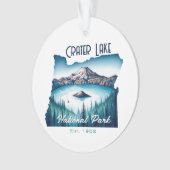 Crater Lake National Park Souvenir Gift Ornament (voorkant)