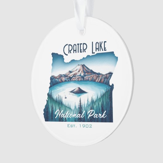 Crater Lake National Park Souvenir Gift Ornament (voorkant)