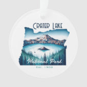 Crater Lake National Park Souvenir Gift Ornament (voorkant)