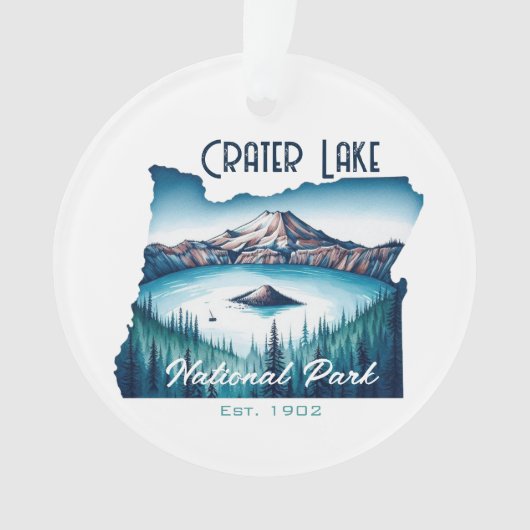Crater Lake National Park Souvenir Gift Ornament (voorkant)