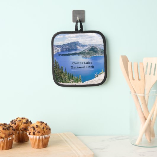 Crater Lake National Park Souvenir Gift Pannenlap (Insitu(Ophanging))