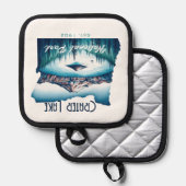 Crater Lake National Park Souvenir Gift Pannenlap (Voorkant / Achterkant)