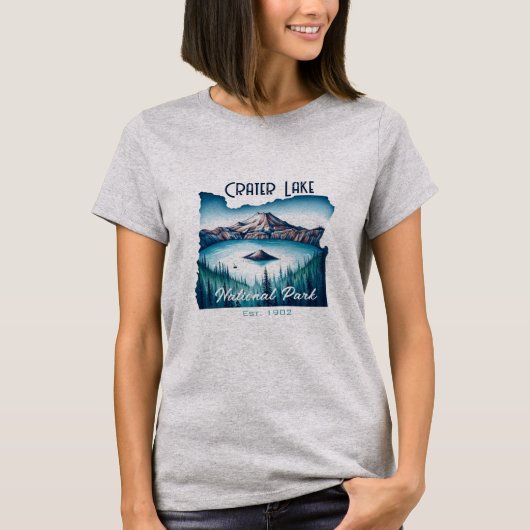 Crater Lake National Park Souvenir Gift T-shirt (Voorkant)