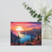 Crater Lake National Park Souvenir Reizen Briefkaart (Staand voorkant)
