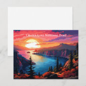 Crater Lake National Park Souvenir Reizen Briefkaart (Voorkant / Achterkant)