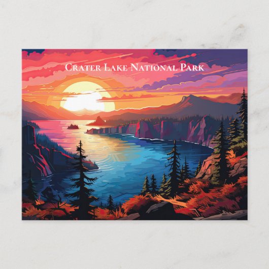 Crater Lake National Park Souvenir Reizen Briefkaart (Voorkant)
