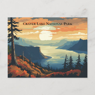 Crater Lake National Park Souvenir Reizen Briefkaart