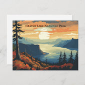 Crater Lake National Park Souvenir Reizen Briefkaart (Voorkant / Achterkant)