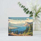 Crater Lake National Park Souvenir Reizen Briefkaart (Staand voorkant)