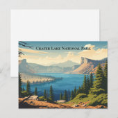 Crater Lake National Park Souvenir Reizen Briefkaart (Voorkant / Achterkant)