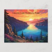 Crater Lake National Park Souvenir Reizen Briefkaart (Voorkant)