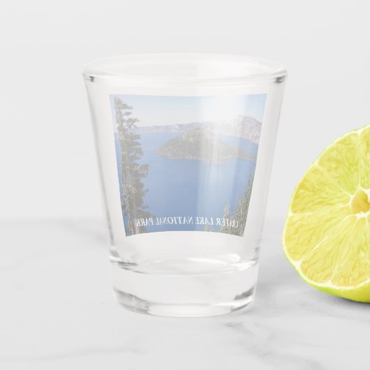 Crater Lake National Park Travel Photo Shot Glas (Achterkant)