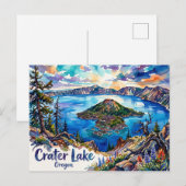 Crater Lake National Park VS Briefkaart (Voorkant / Achterkant)