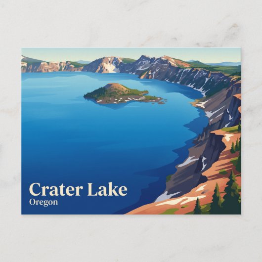 Crater Lake National Park VS Briefkaart (Voorkant)