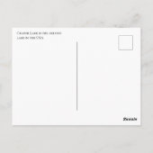 Crater Lake, Oregon Briefkaart (Achterkant)