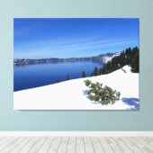 Crater Lake, Oregon Canvas Afdruk (Insitu (Houten vloer))