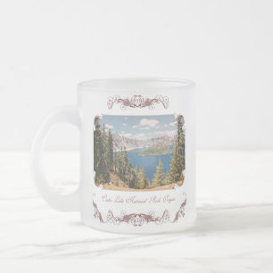 Crater Lake Oregon Frosted Coffee Mok
