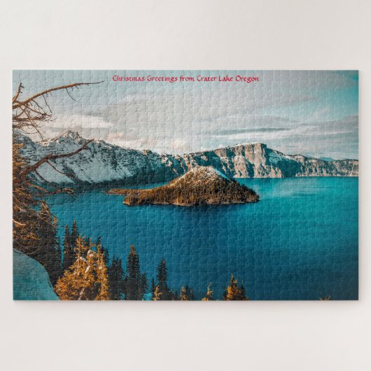 Crater Lake Oregon. Jigzaag Puzzle Legpuzzel (Horizontaal)